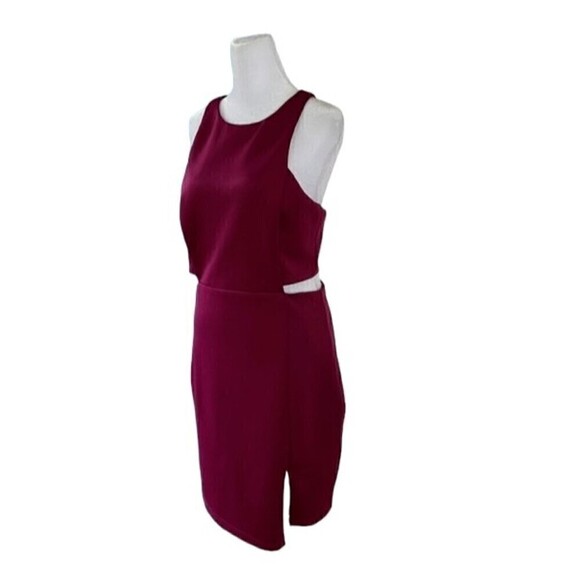 Sugar Lips Cut Out Raspberry Mini Dress Size Medium NWT - Picture 2 of 9